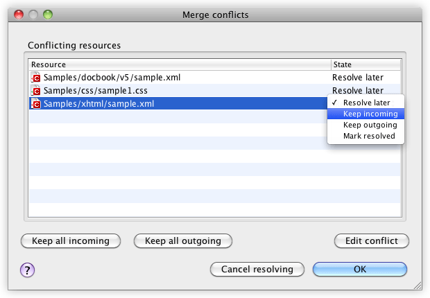 Resolving Merge Conflicts